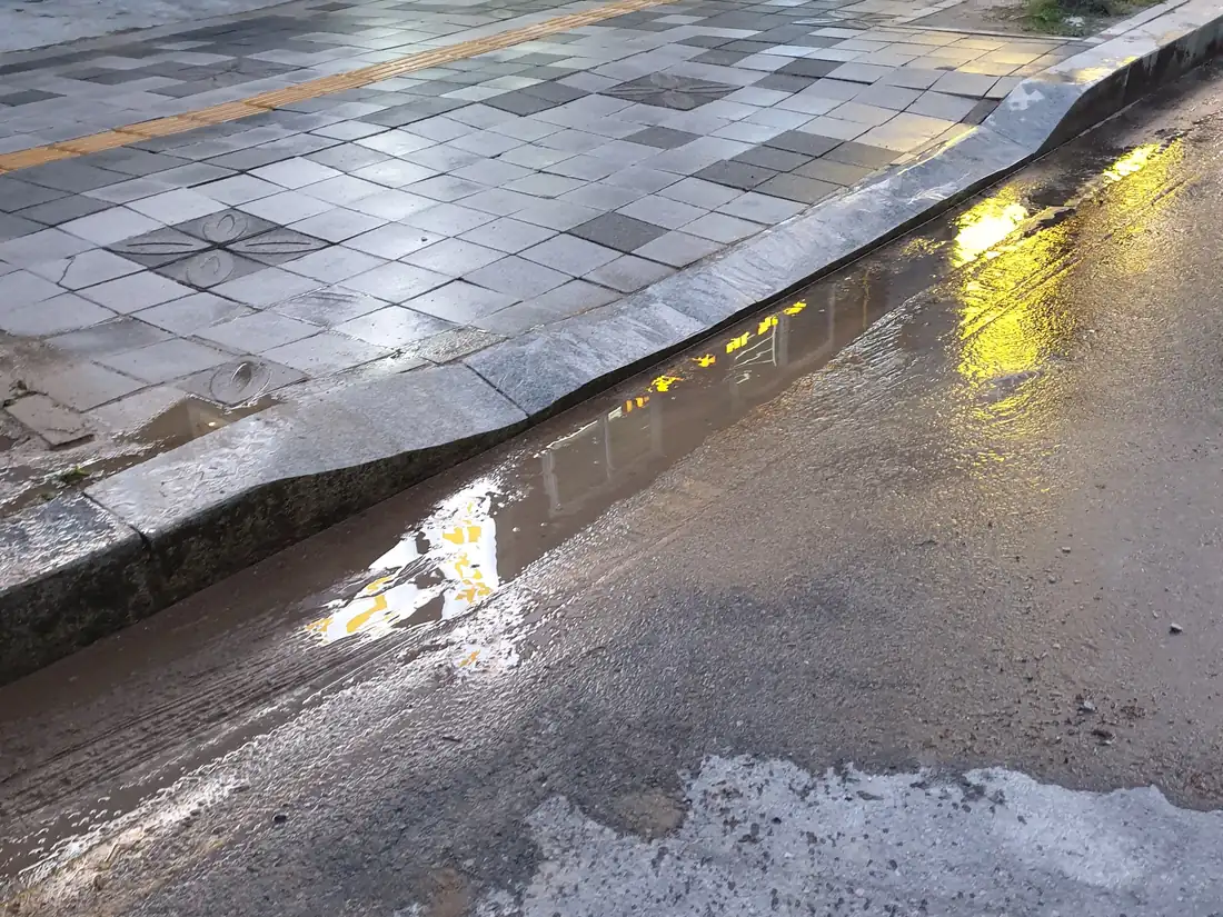 관공서 주변 보도 연석교체 시공 사진